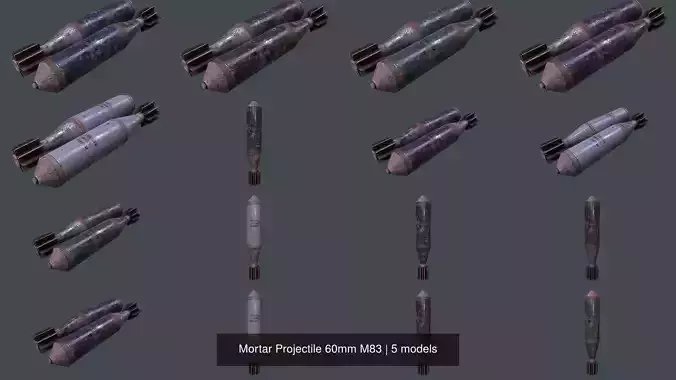 Mortar Projectile 60mm M83