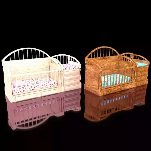 Baby Beds 4K 3D model