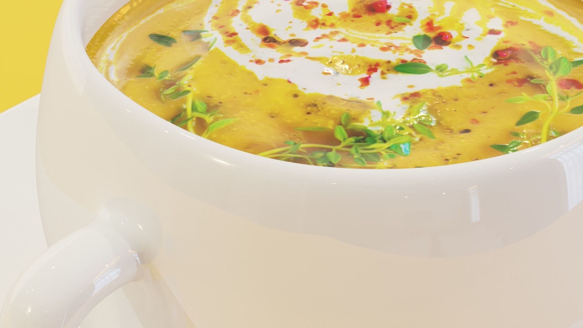 Soup Mug 3D Model 3D model_2