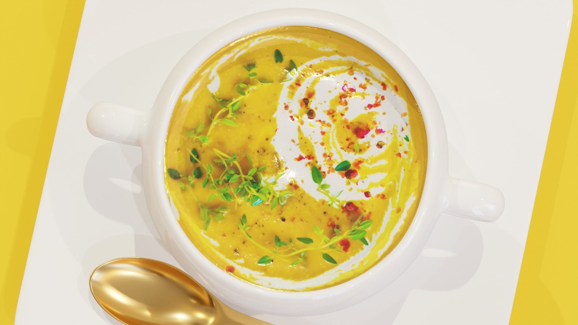 Soup Mug 3D Model 3D model_1