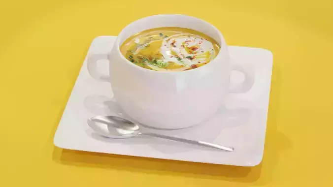 Soup Mug 3D Model 3D model