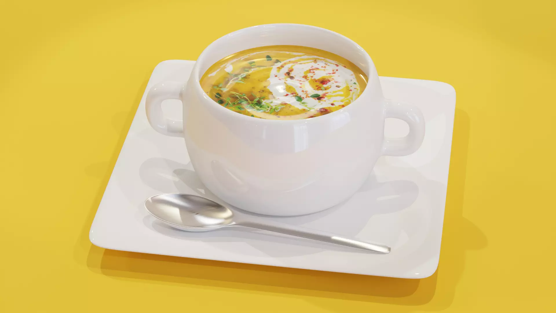 Soup Mug 3D Model 3D model_0