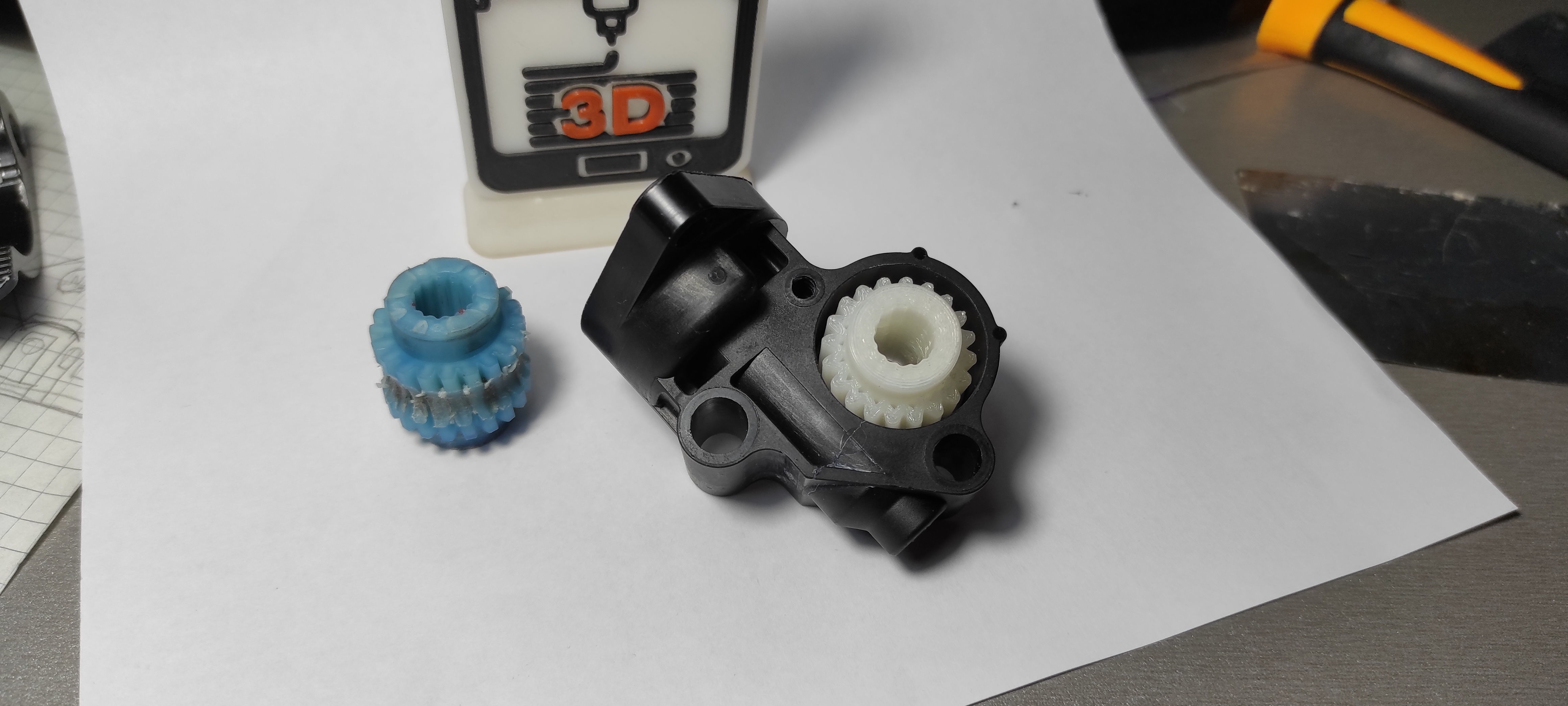 Power Electric Seat Adjustment Gear Fit 3D print model_4