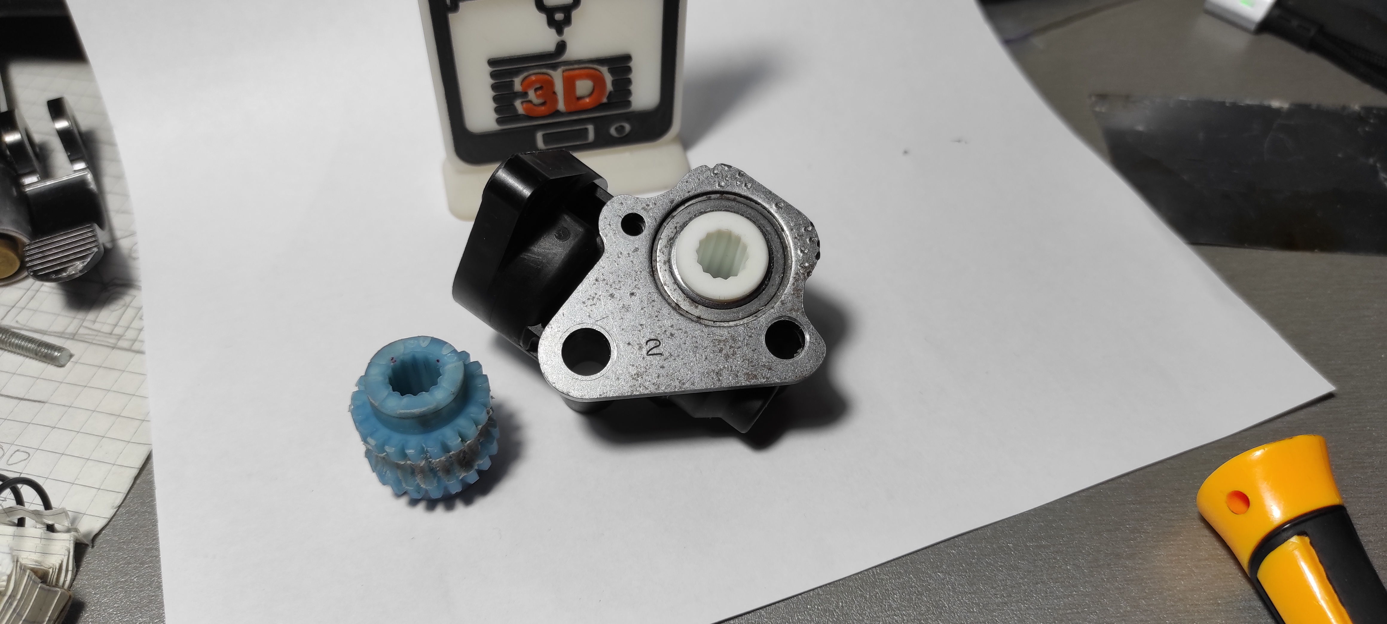 Power Electric Seat Adjustment Gear Fit 3D print model_3