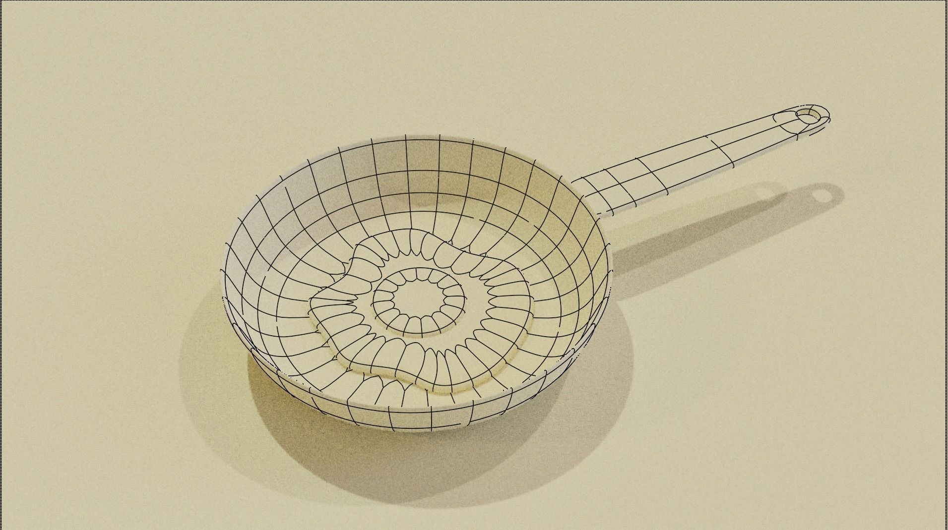 Fried Egg 3D Model 3D model_4