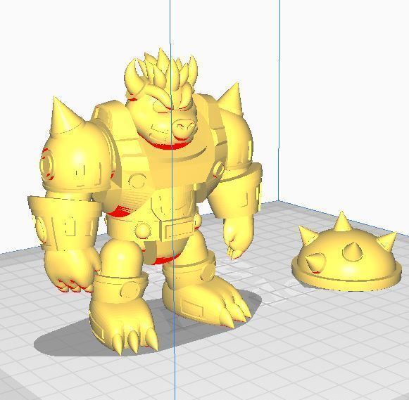 BOWSER ROBOT 3D print model_3