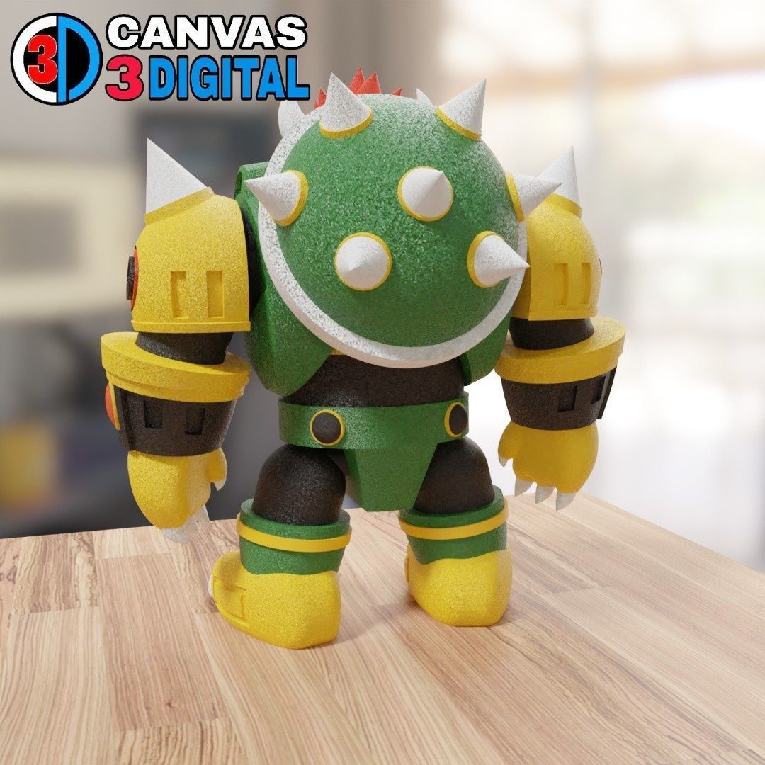 BOWSER ROBOT 3D print model_2