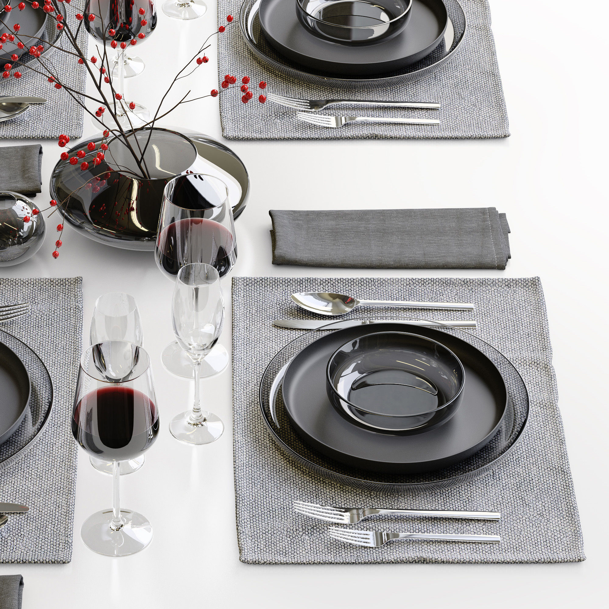 Table setting 42 3D model_3