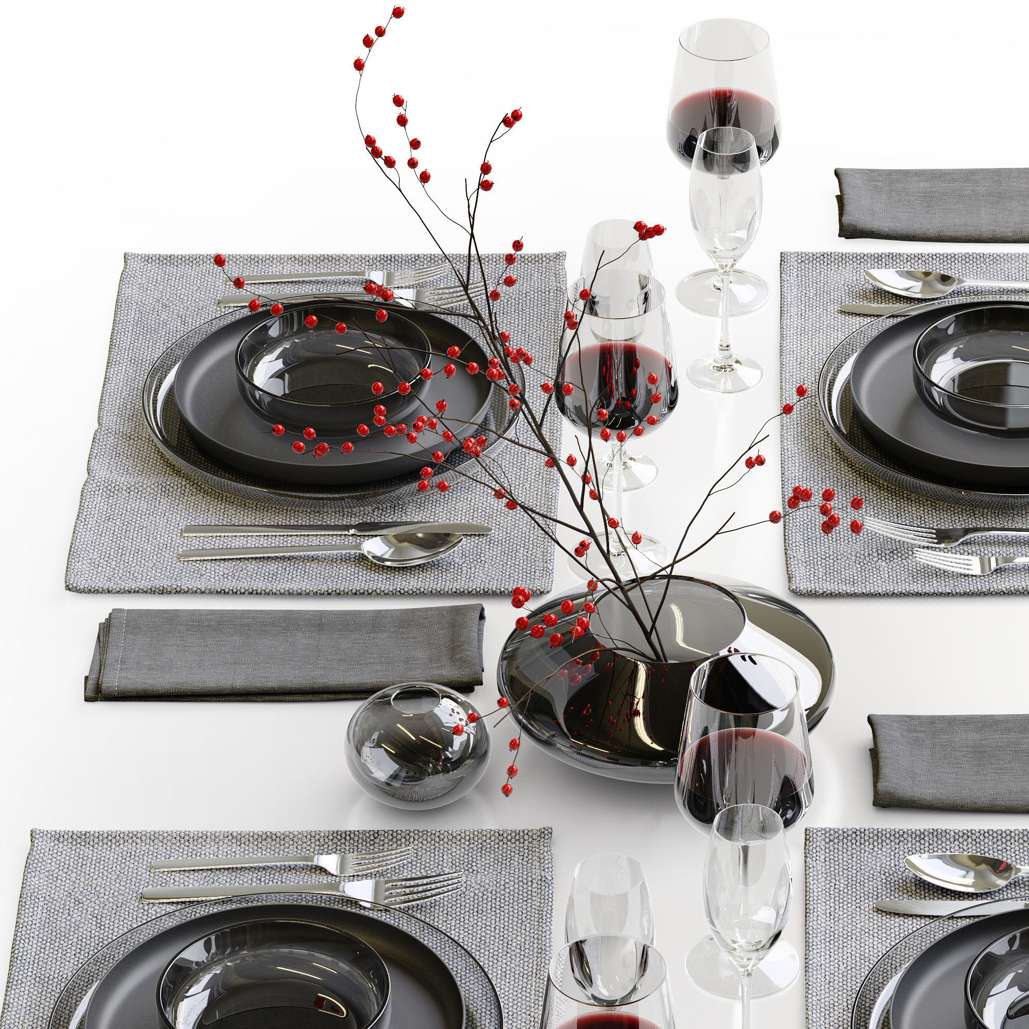 Table setting 42 3D model_1