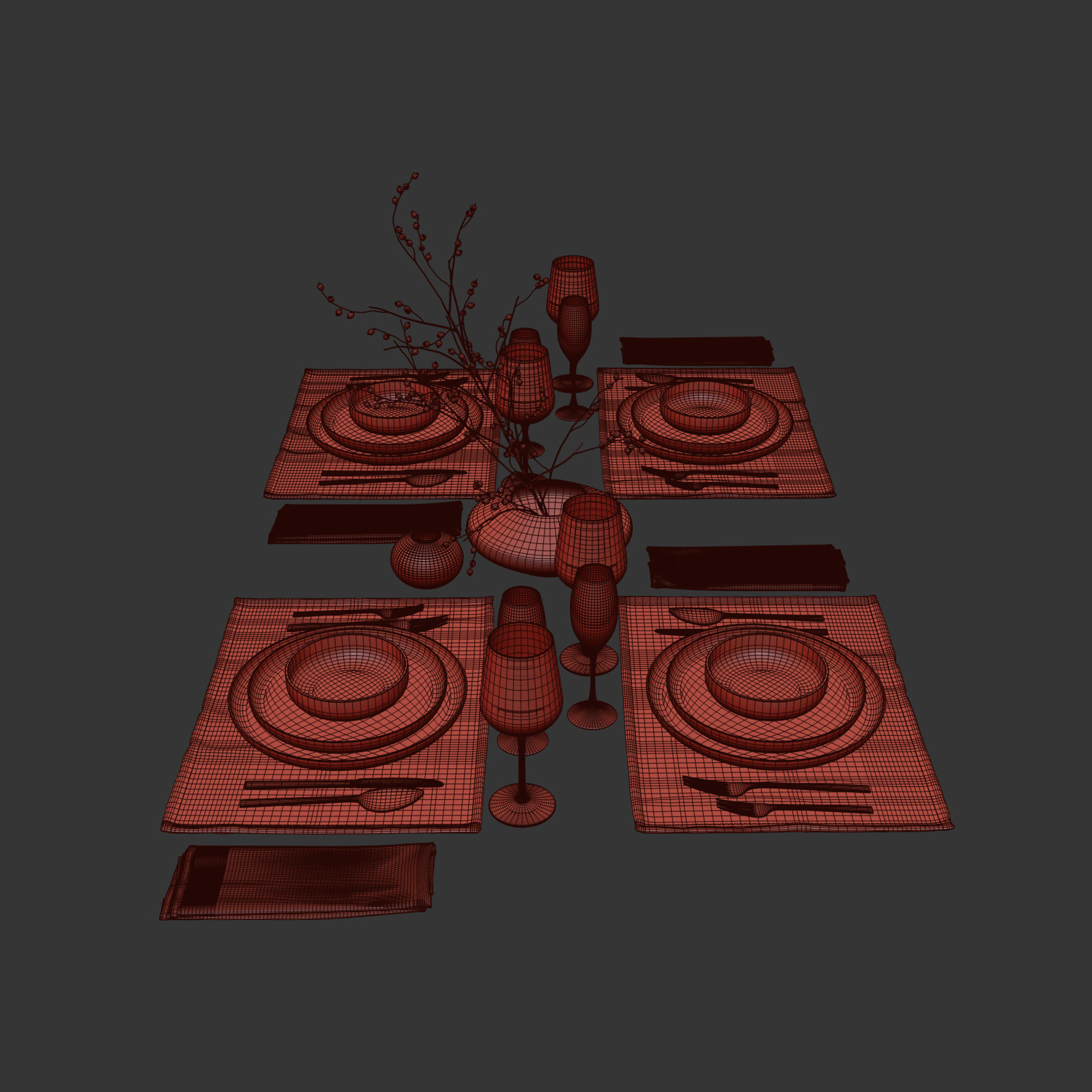 Table setting 42 3D model_8
