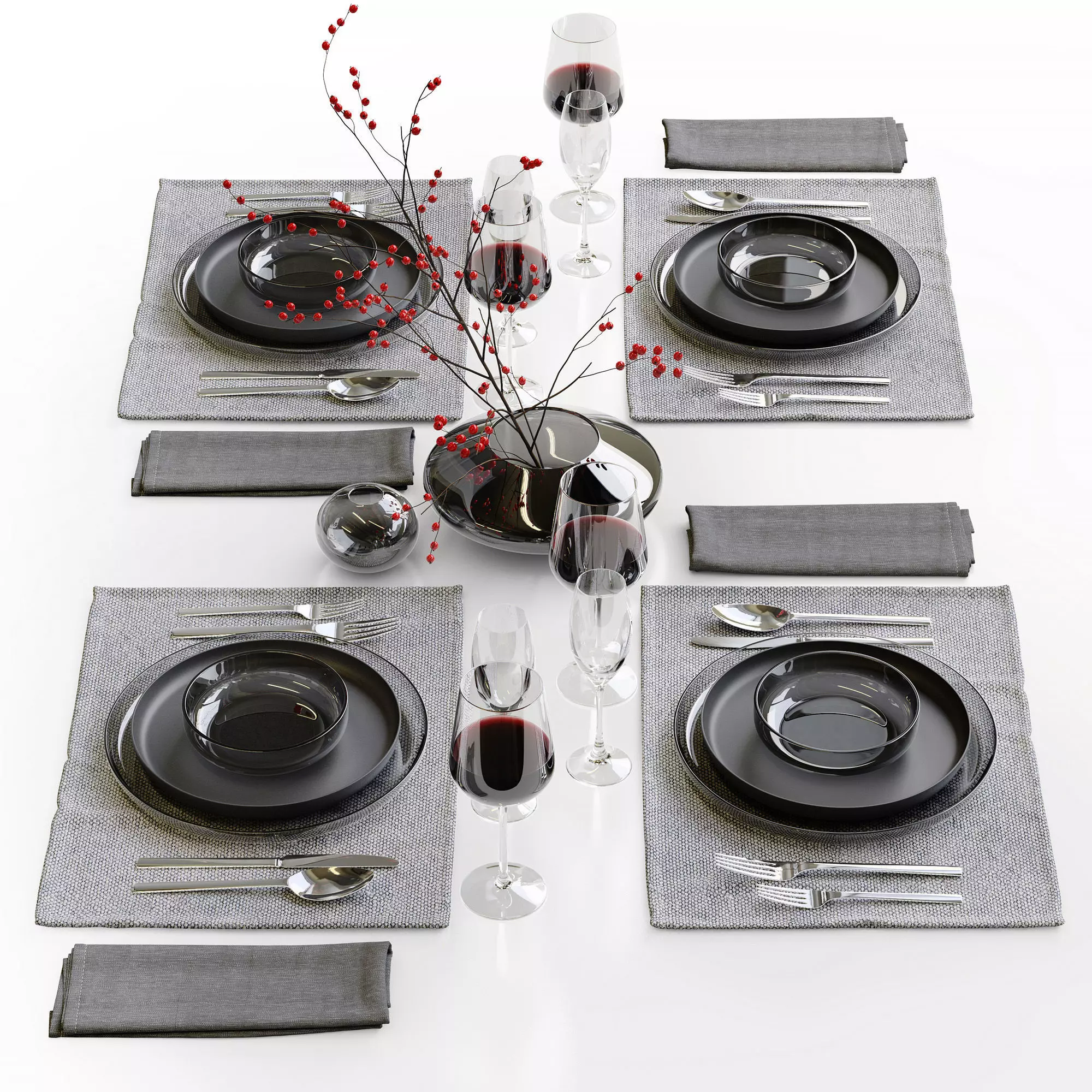 Table setting 42 3D model_0
