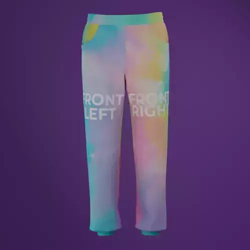 Joggers Mock up design Walking and 360 animation 3D model