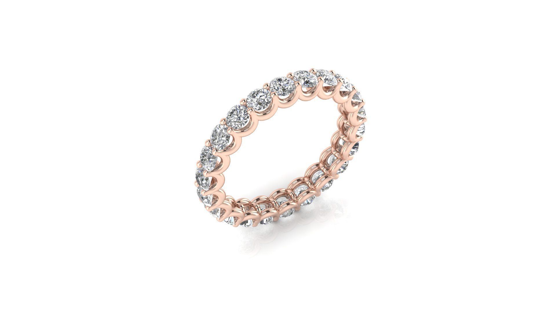 Ring 175 3D print model U share prong ring 3D print model_2