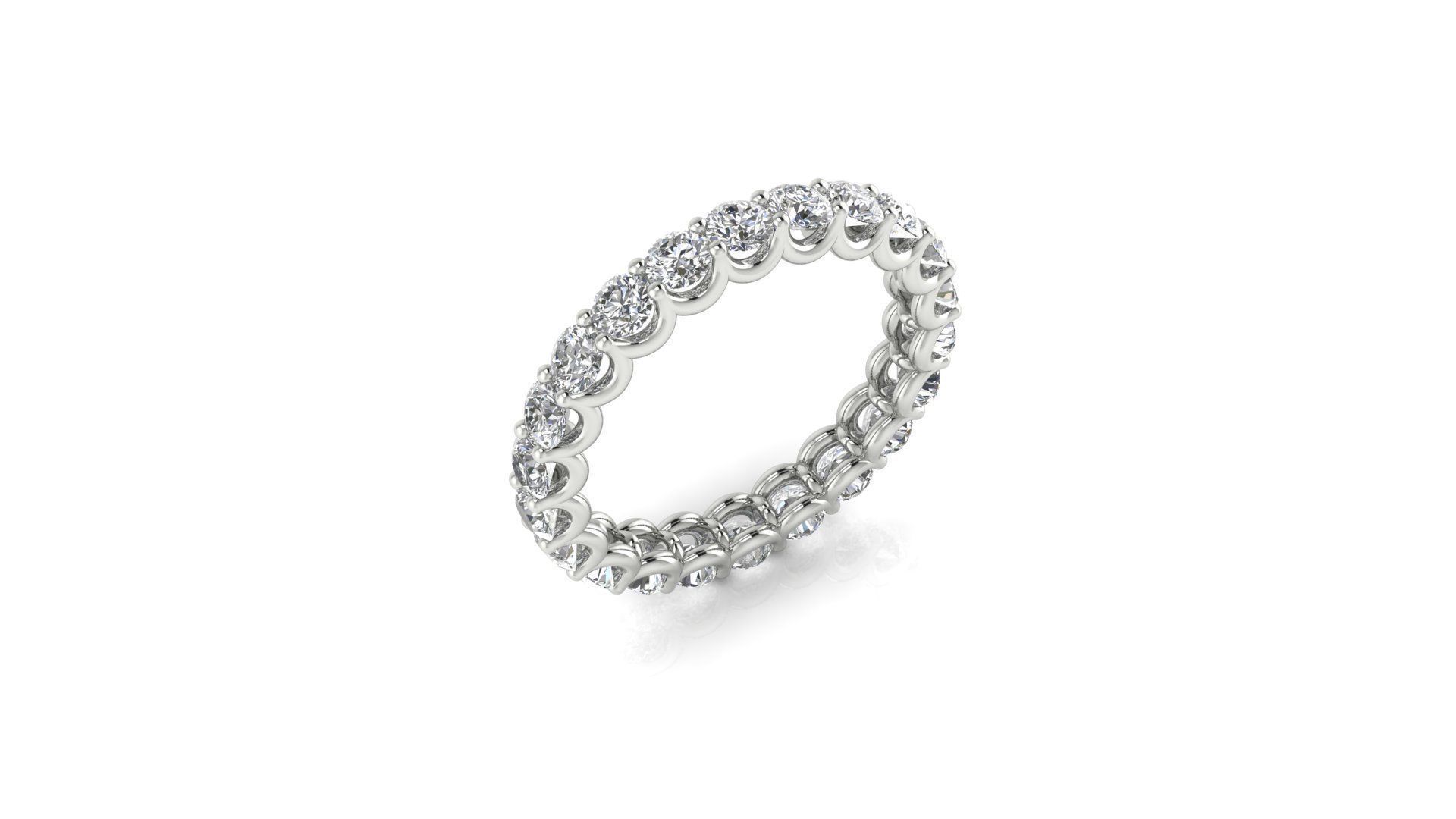 Ring 175 3D print model U share prong ring 3D print model_1