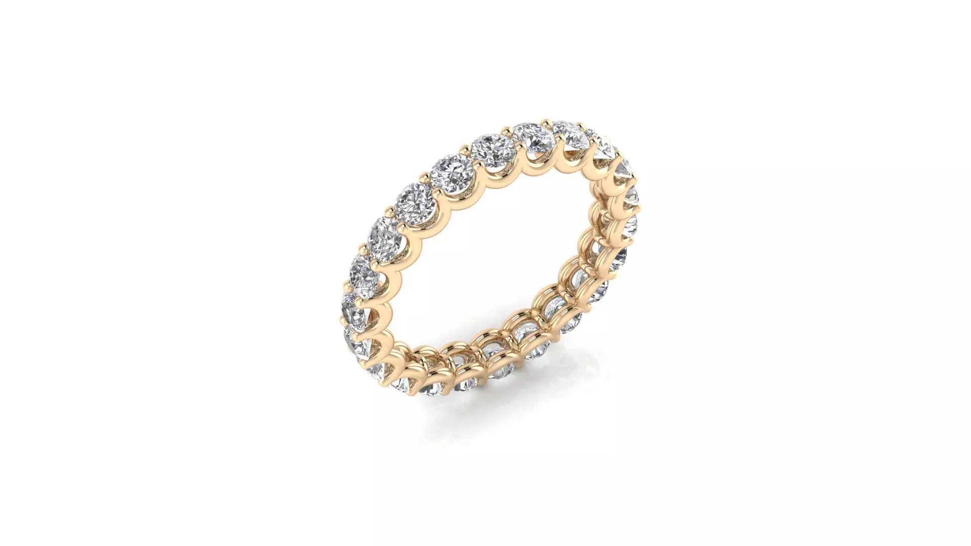 Ring 175 3D print model U share prong ring 3D print model_0