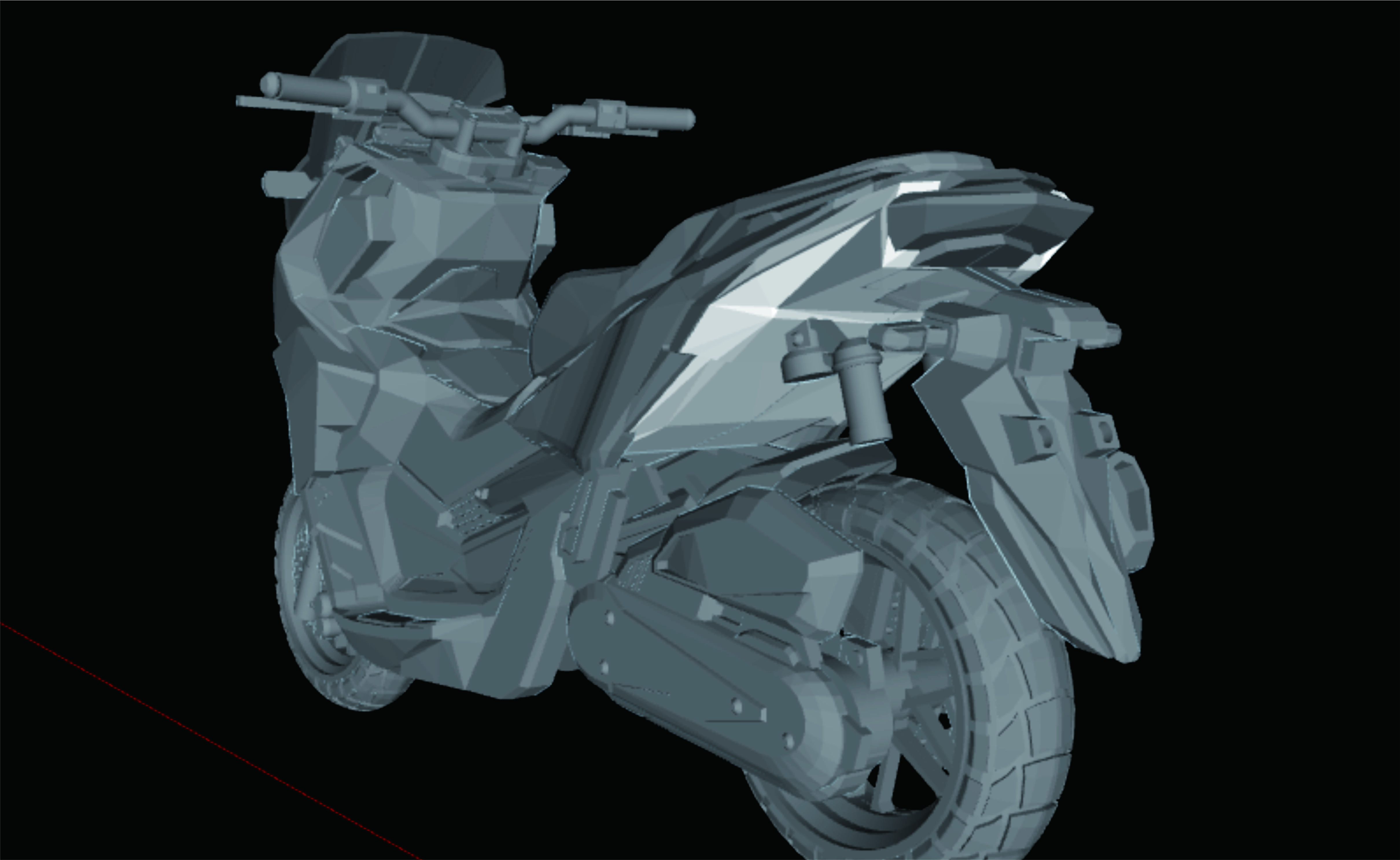 Honda ADV160 3D print model_4
