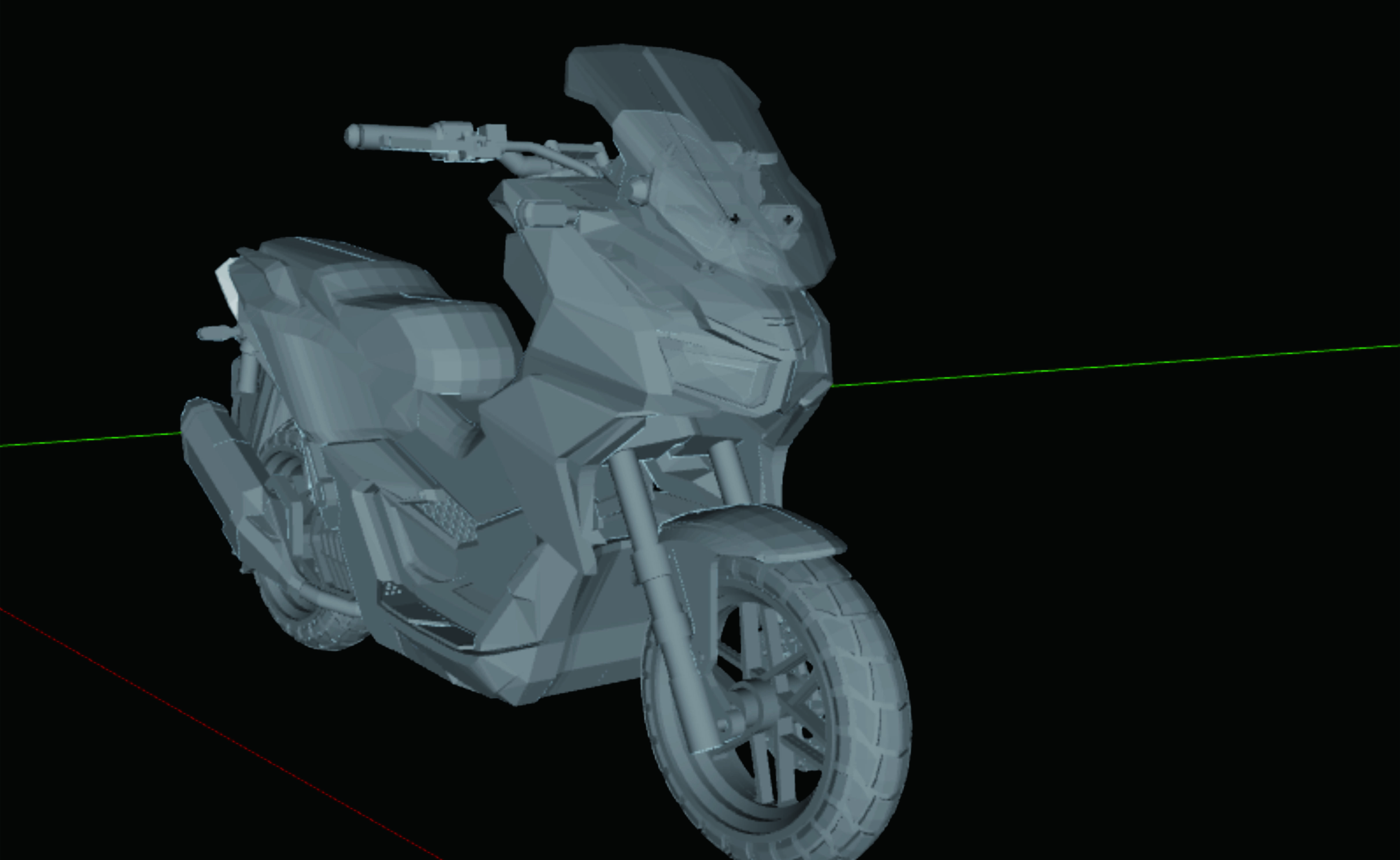 Honda ADV160 3D print model_1