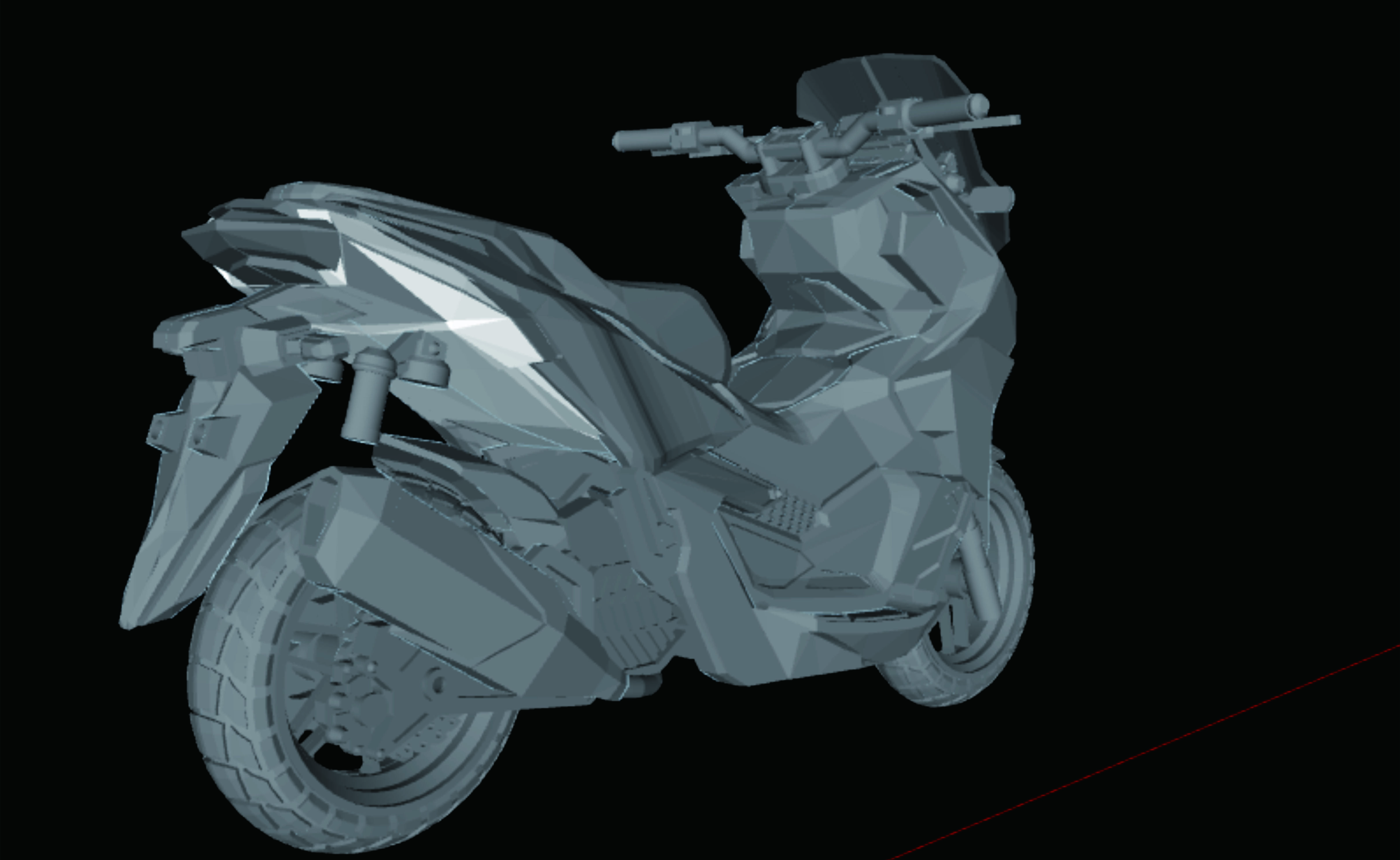 Honda ADV160 3D print model_2
