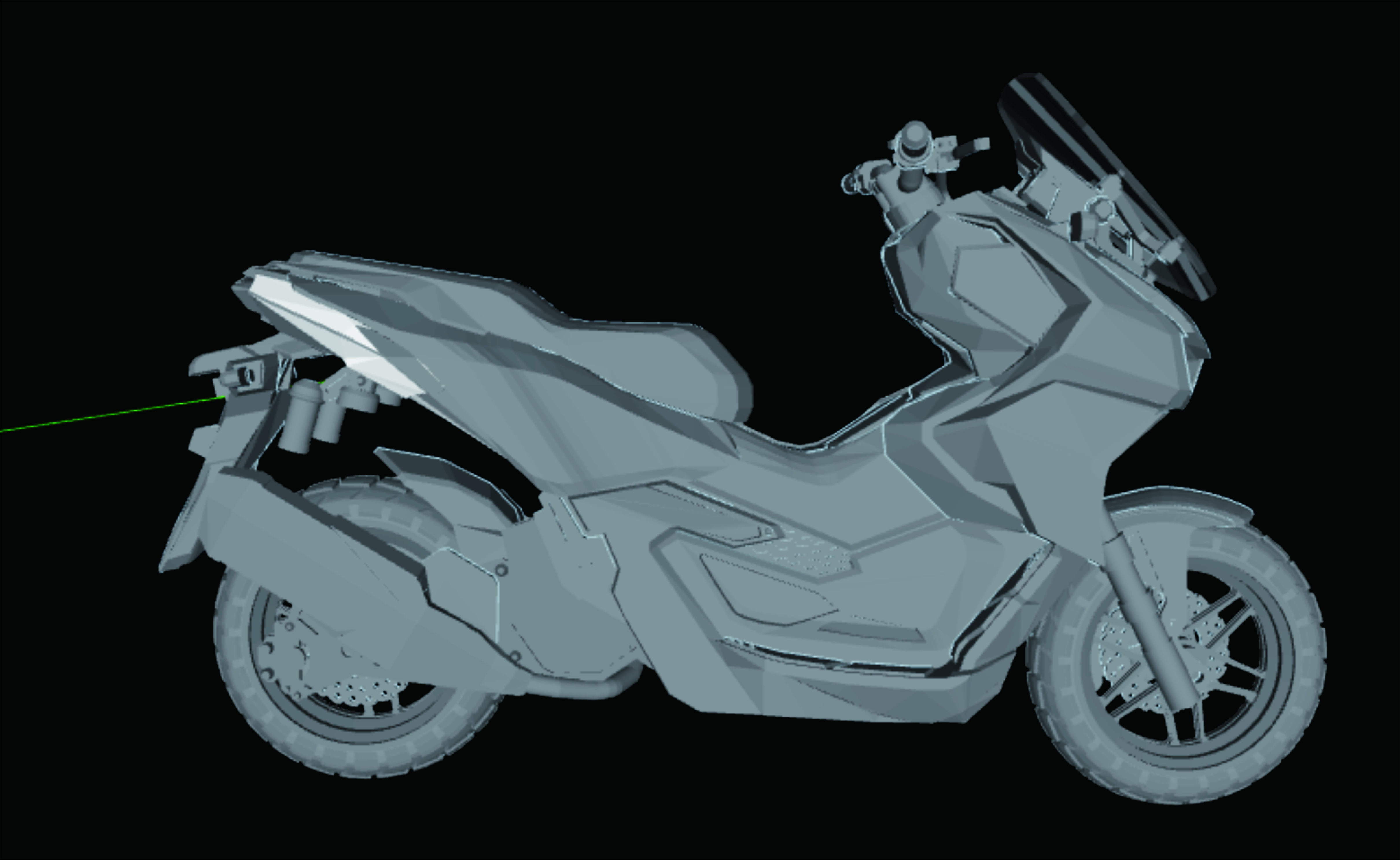 Honda ADV160 3D print model_3