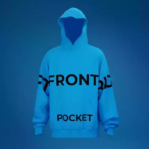 Hoodie Mock Up  No zip with walking and 360 animation
