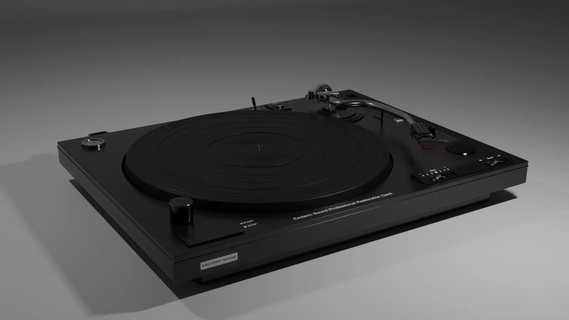 Modern Record Player 3D model