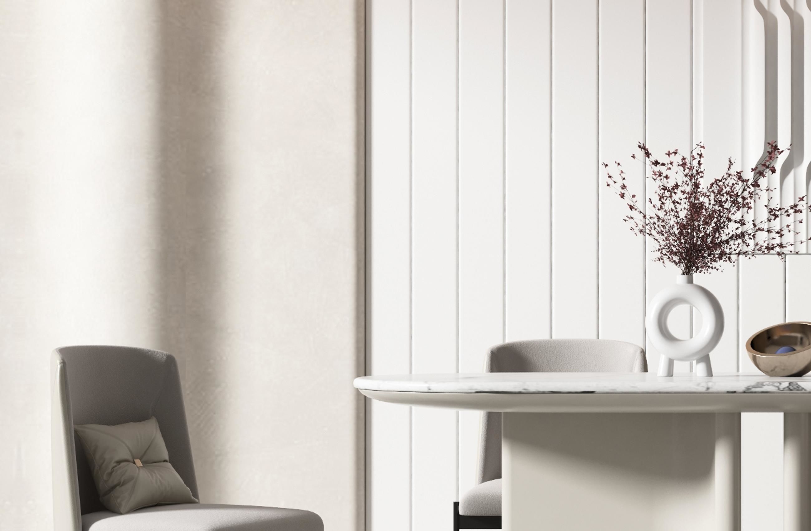 and dining table chair Modern 3D model_5