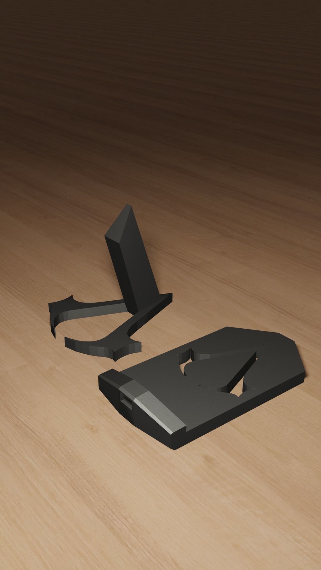 ASSASSINS CREED THEMED PHONE STAND 3D print model_11