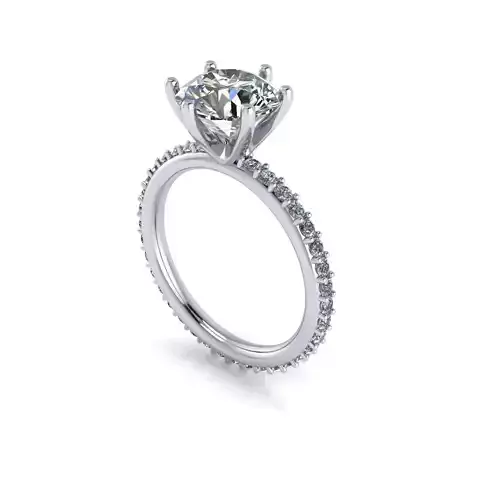 Solitaire Diamond Wedding Ring R139