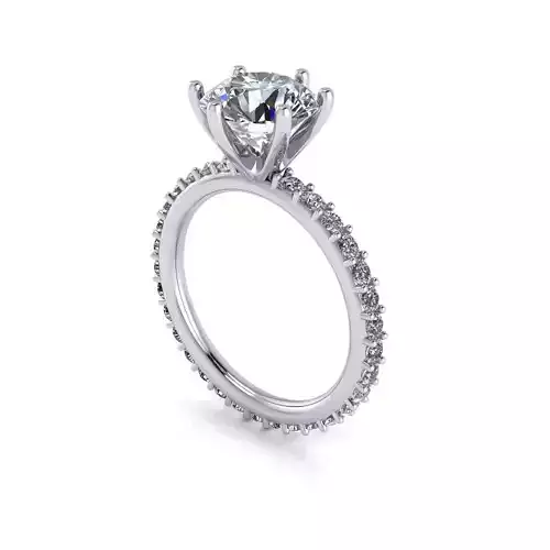 Solitaire Diamond Wedding Ring R137