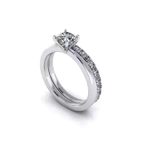 Couple Diamond Wedding Rings R8