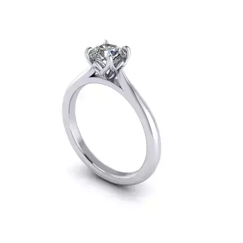 Solitaire Diamond Engagement Ring R124