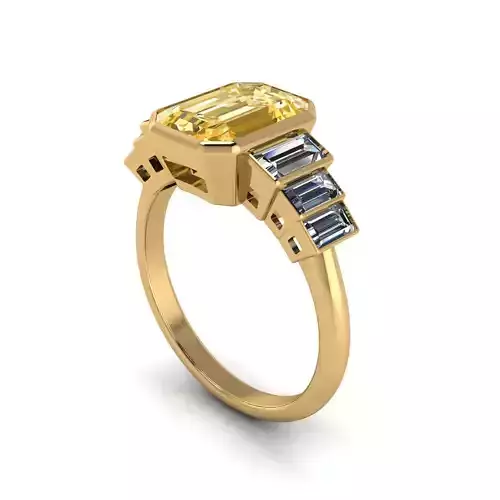 Diamond Fashion Ring R6 3D print model