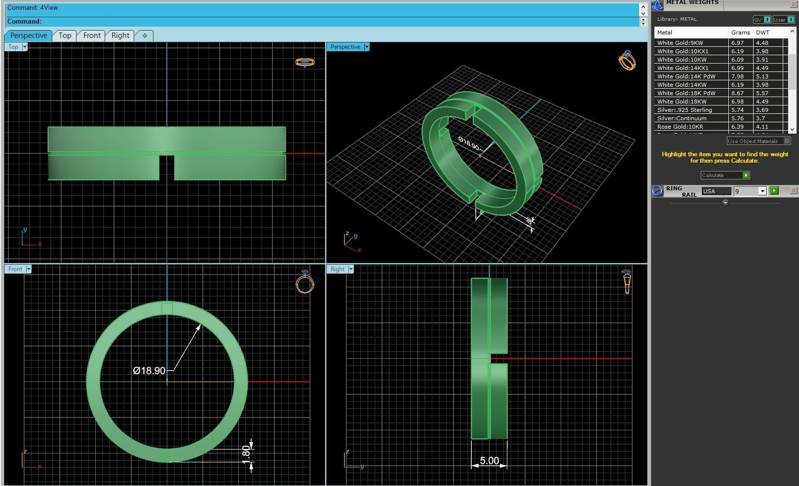Fashion Ring R6 3D print model_2