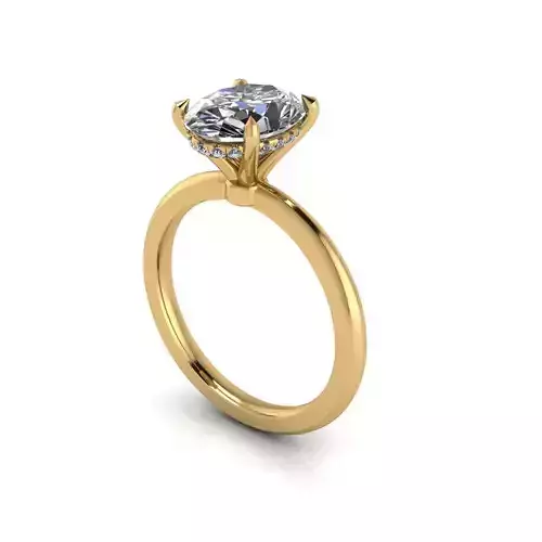 Solitaire Diamond Wedding Ring R1