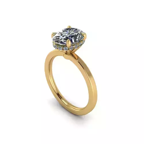Solitaire Diamond Wedding Ring R2