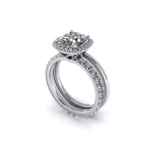 Matching Couple Diamond Wedding Ring