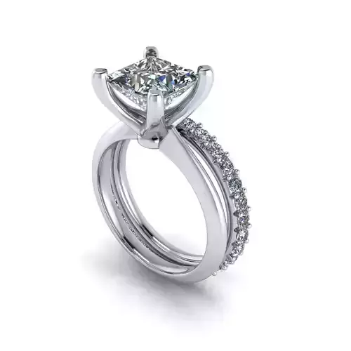 Matching Diamond Wedding Rings Package R8