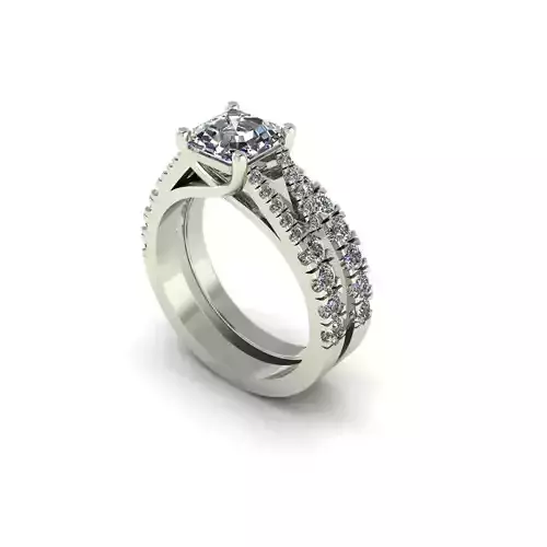 Matching Women Diamond Ring Package
