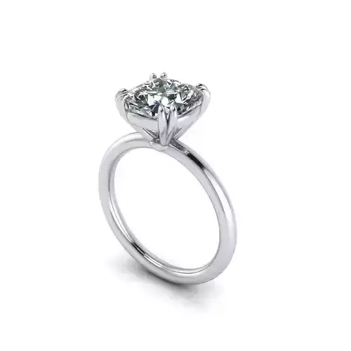 Solitaire Women Diamond Wedding Ring R88