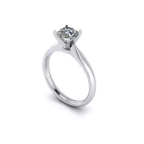 Solitaire Diamond Engagement Ring R56