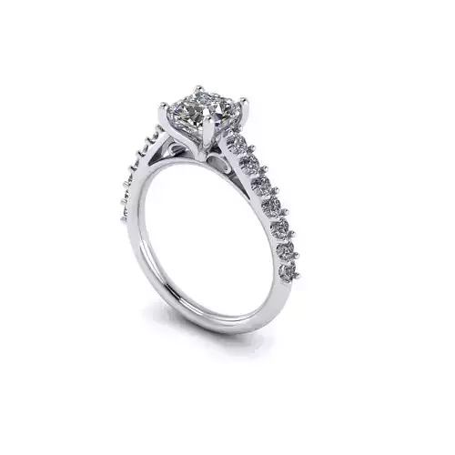 Solitaire Women Diamond Engagement Ring R56