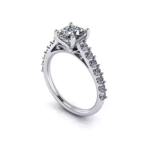 Solitaire Women Diamond Engagement Ring R68