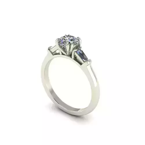 Three-stone Diamond Engagement Ring R50