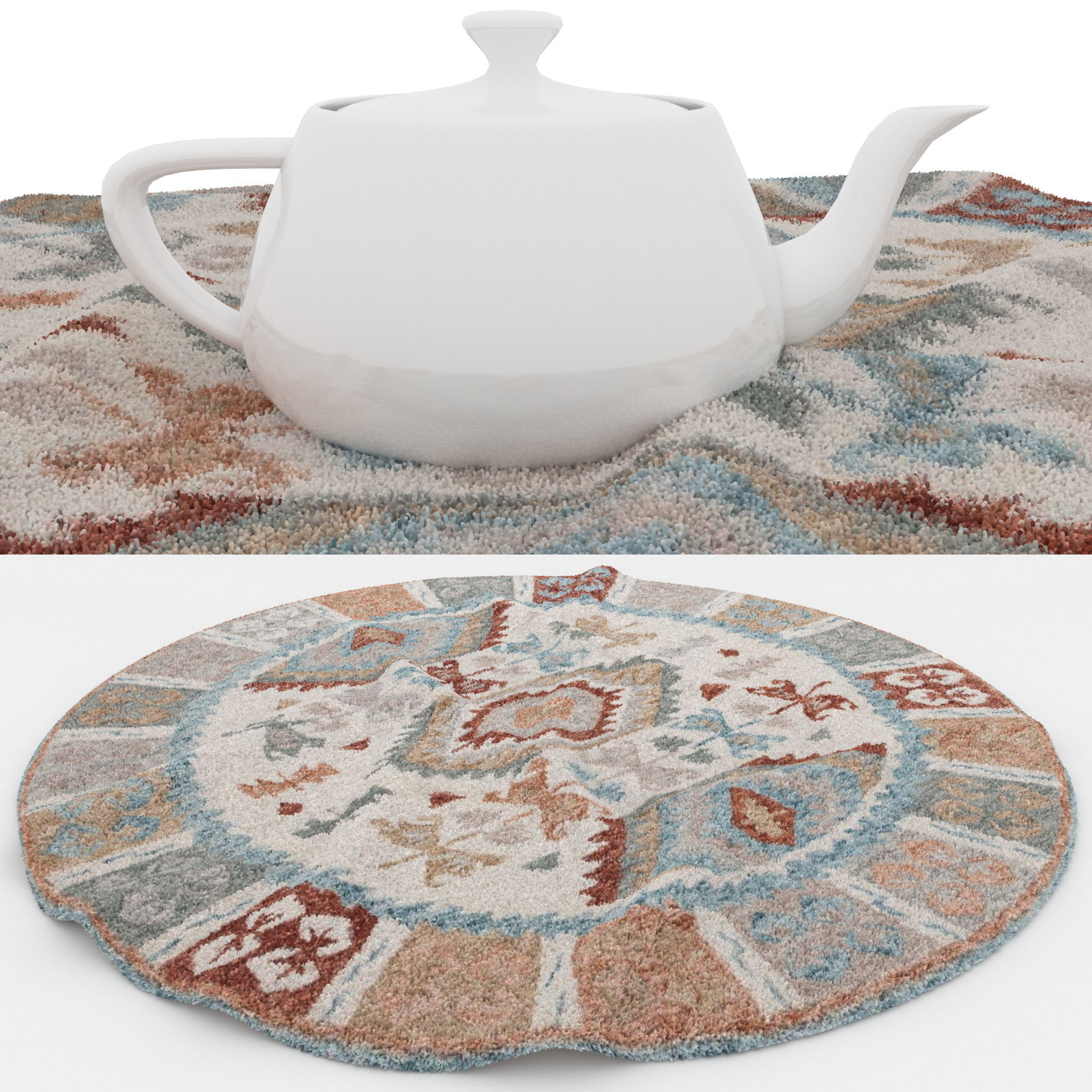 Rugs No 952 Low-poly 3D model_1