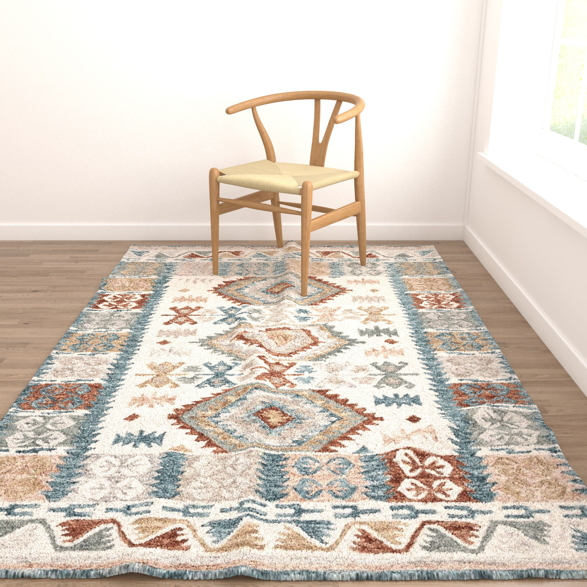 Rugs No 952 Low-poly 3D model_4