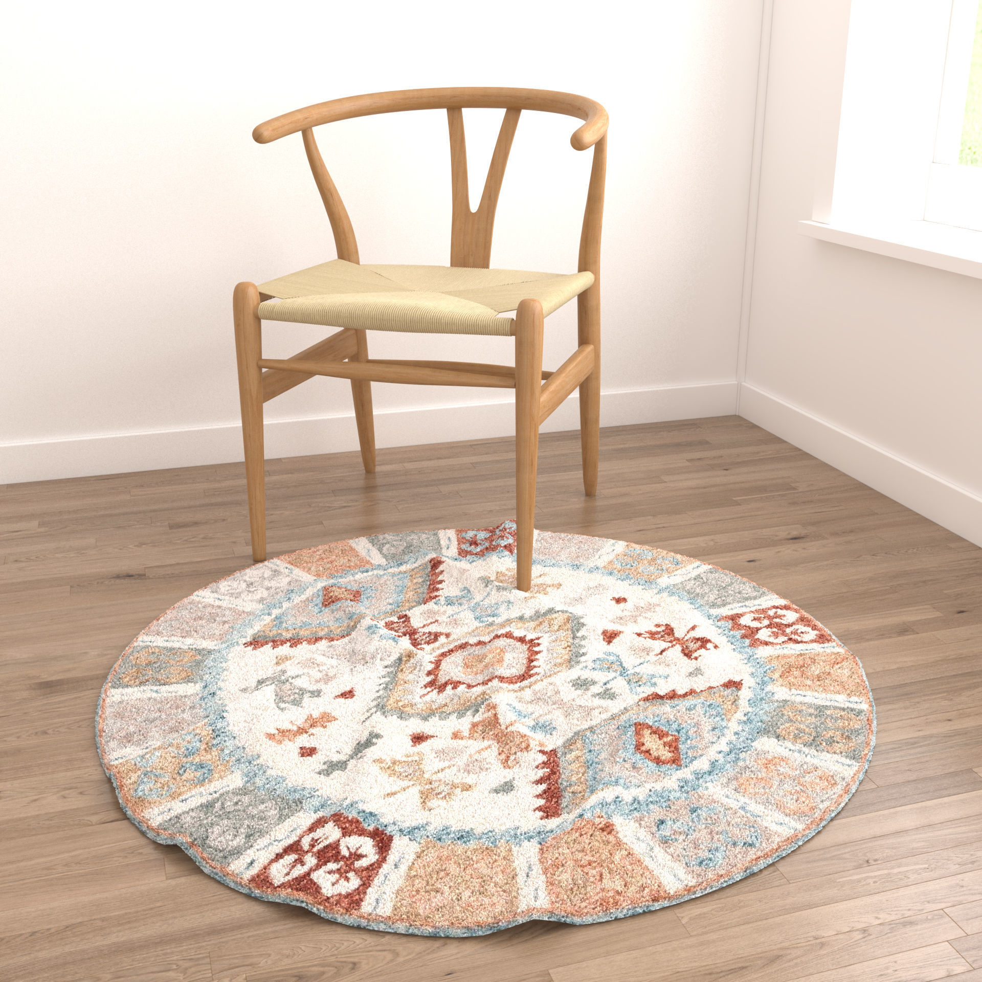 Rugs No 952 Low-poly 3D model_3
