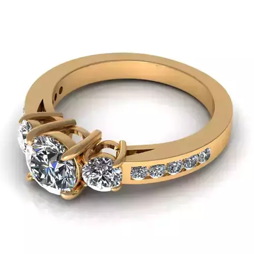 Three-stone Diamond Fashion Ring R4