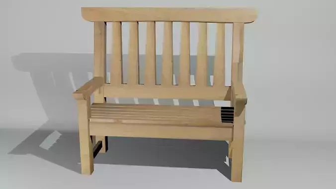 Wooden bench
