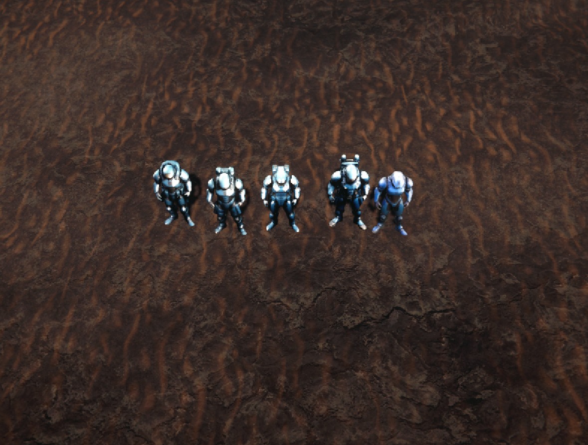 Scifi Soldiers Pack RTS - Special Ops Low-poly 3D model_2