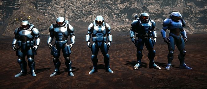 Scifi Soldiers Pack RTS - Special Ops Low-poly 3D model